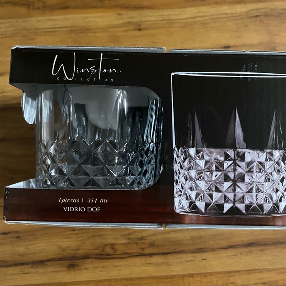 Circleware Winston Collection Double Glass Old Fashioned 4 Piece Set 12 Ounces - Picture 10 of 15